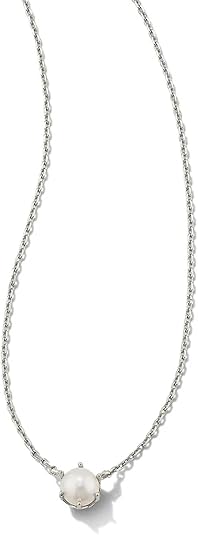 Kendra Scott Ashton Pendant Necklace in White Pearl, Fashion Jewelry for Women